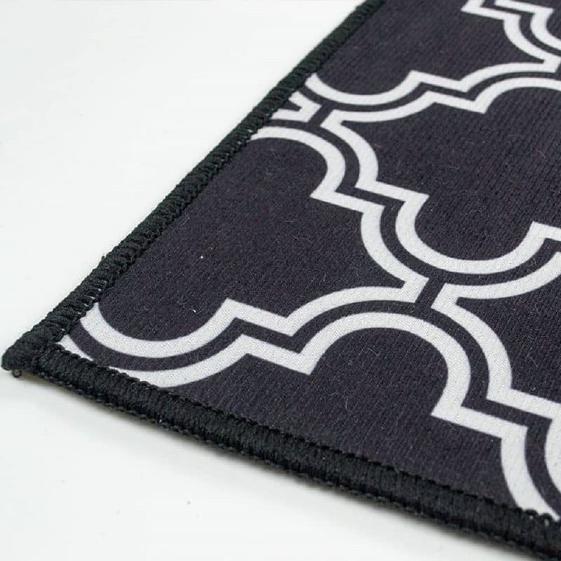 Home-Cloud Kitchen mat 6mm Fruit Printed Thick Anti Slip, Washable, Big Size, Printed, Designer Folding Kitchen Mat for Floor Home Bedroom Size (40 x 120 cm 40 x 60 cm)(Black_Carpet) - Image 5