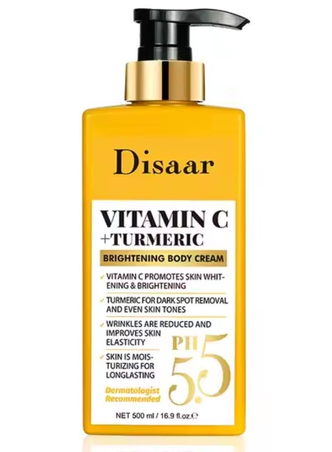 ديسار كريم تفتيح الجسم بفيتامين سي والكركم 500 مل - Image 1