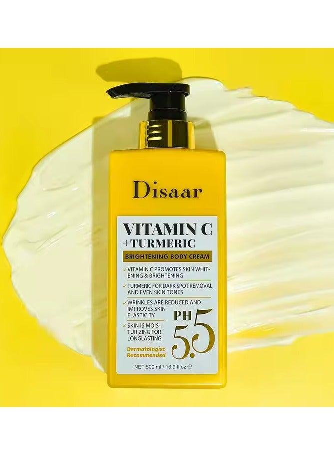 ديسار كريم تفتيح الجسم بفيتامين سي والكركم 500 مل - Image 2