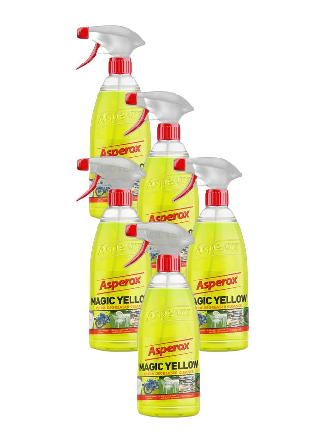 Asperox Grease Cleaner Spray For Surfaces Magic Yellow 1000 ml Bundle - Image 1