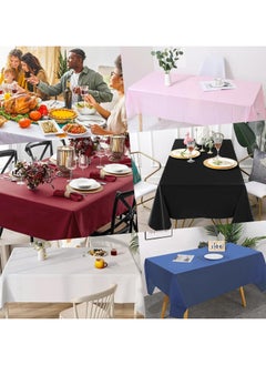 MARKQ Disposable Table Cover For Bridal Shower Wedding And Birthday Party Decorations White  - Image 5