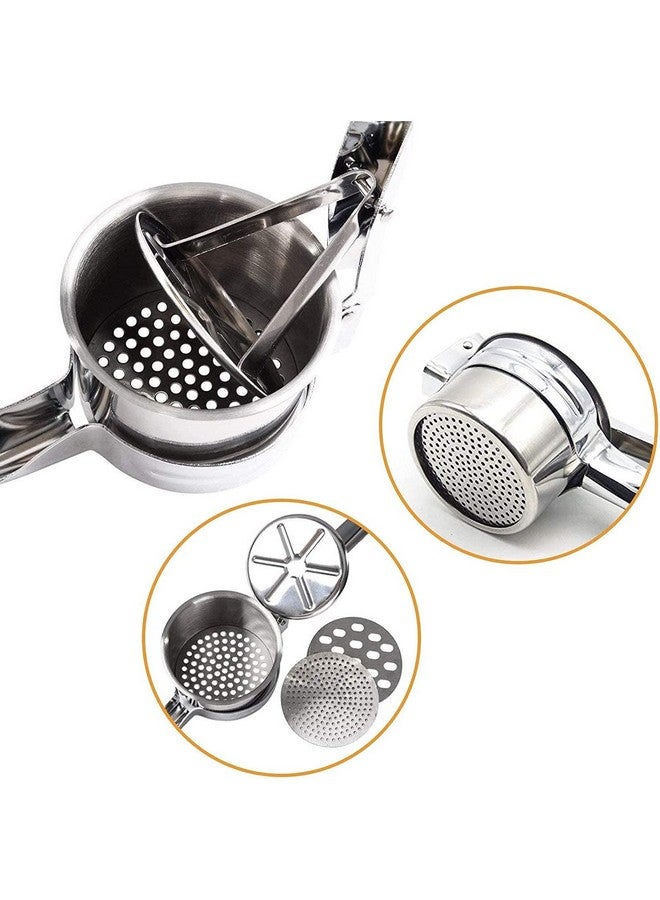 we3 Potato Ricer Fruit and Vegetable Masher with 3 Interchangeable Discs Stainless Steel 29cm. - Image 5
