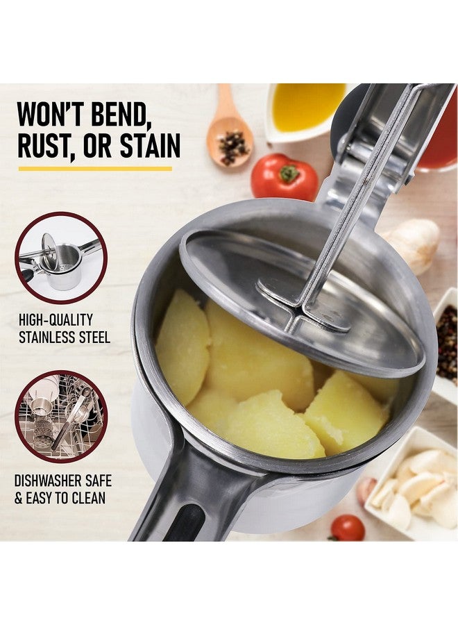 we3 Potato Ricer Fruit and Vegetable Masher with 3 Interchangeable Discs Stainless Steel 29cm. - Image 4