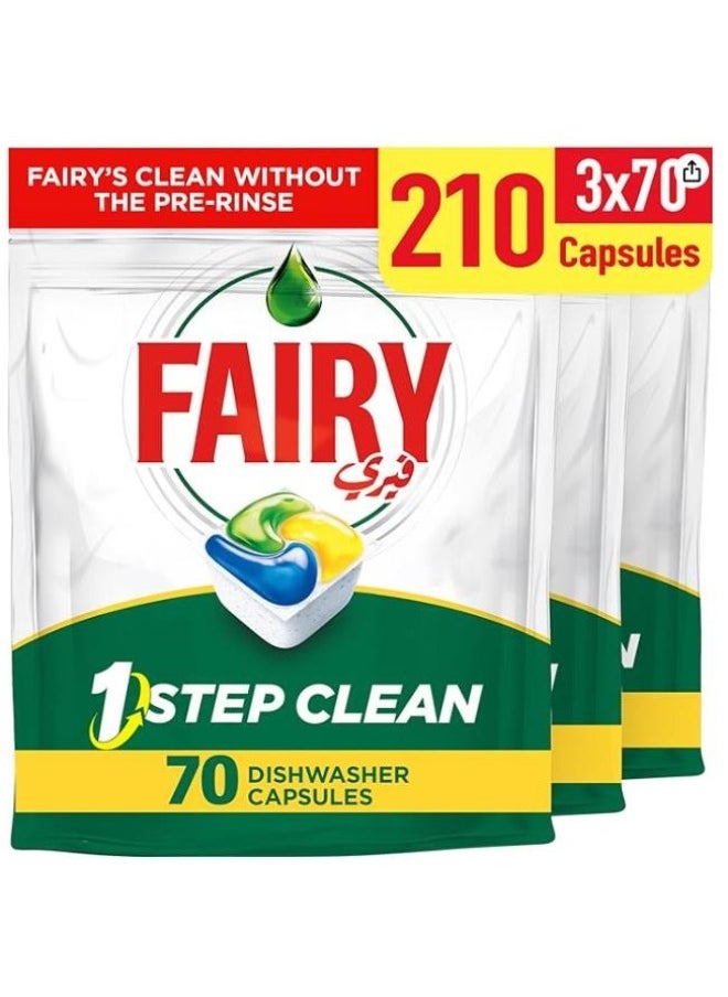 Fairy 1 Step Clean Automatic Diswhasher Tablets Effective On Tough Grease Without The Pre  - Image 1