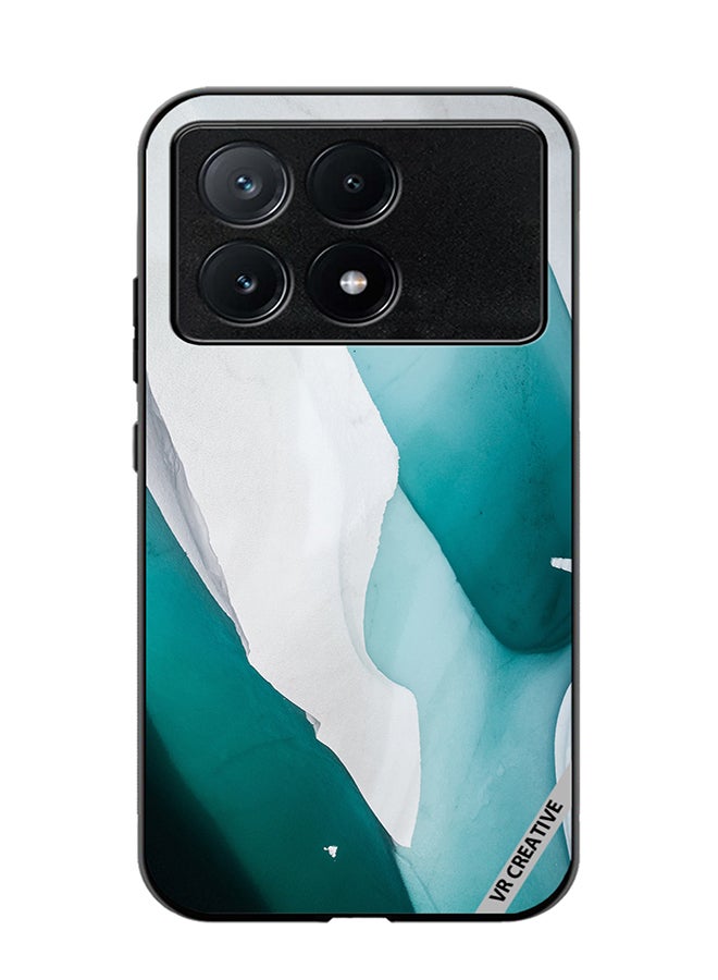 VR CREATIVE Protective Case Cover For Xiaomi Poco X6 Pro Green Flow Design Multicolour - Image 1