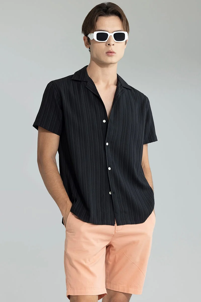 سنيتش قميص أسود مطاطي