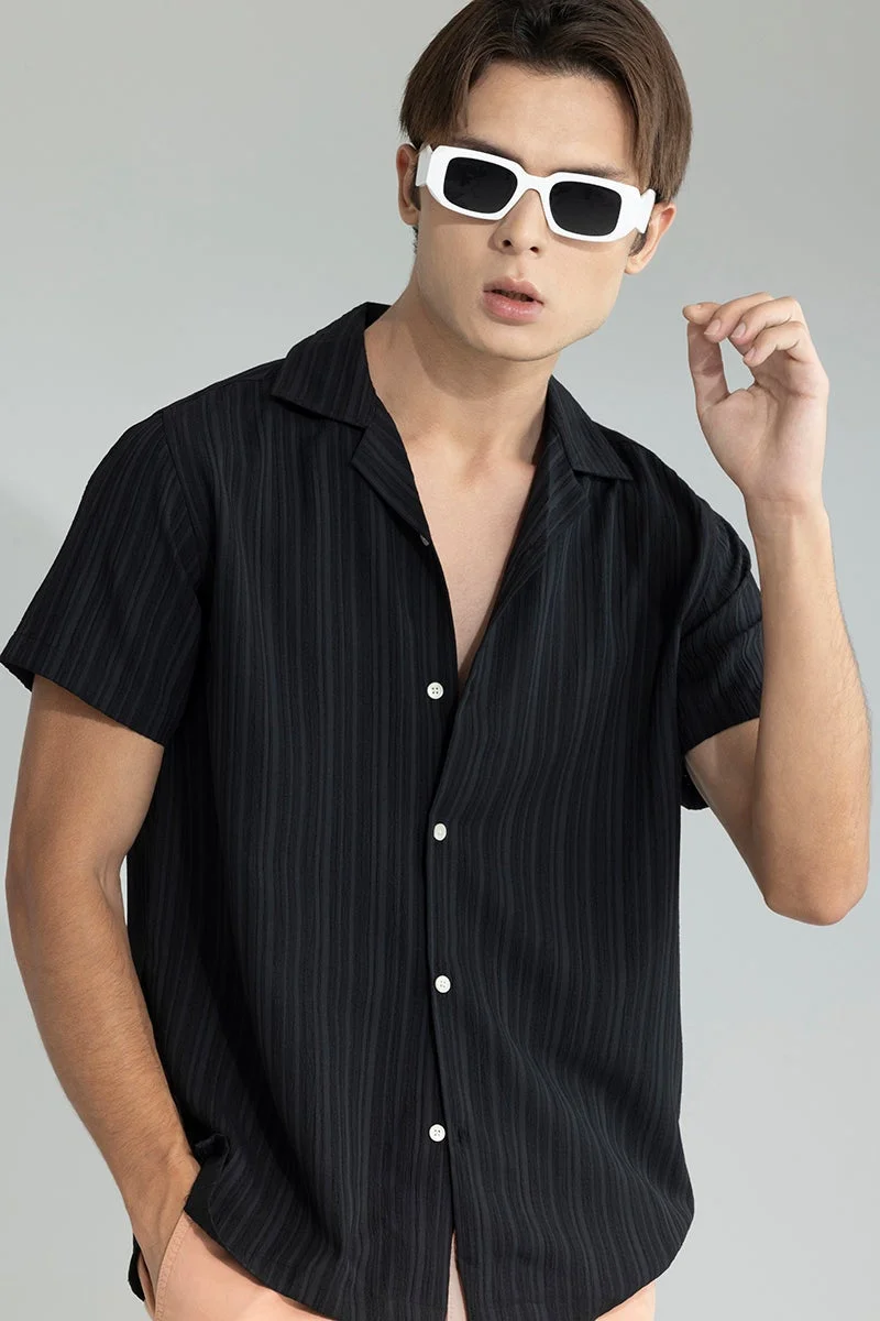 سنيتش قميص أسود مطاطي