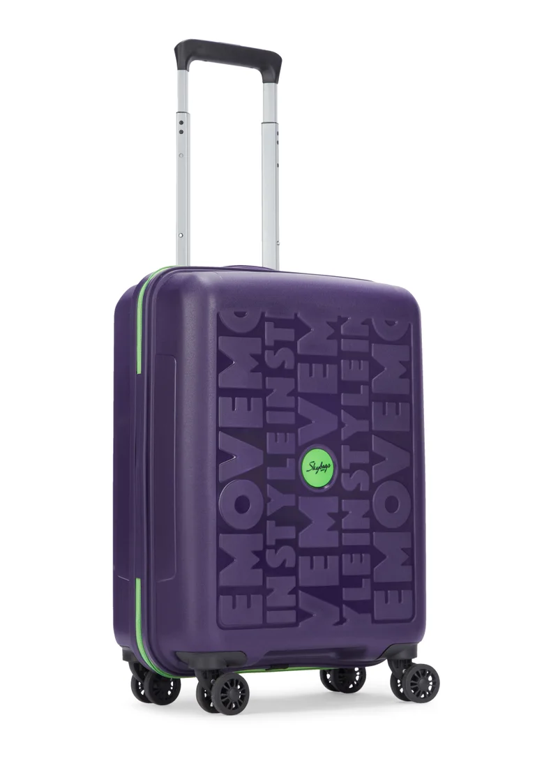 Skybags Play Set of 2 Polypropylene(PP), 4 Spinner Double Wheel Trolley Bags for Travel, Hard Case Lightweight Bag with TSA Lock, Tough Suitcase for Travel (Large-28, Cabin-20 Inch), Purple