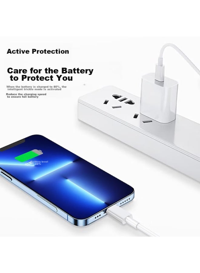 Witgoer Charger Compatible With Apple 20w Fast Charging Set, Charging Head, Pd Data Cable, Iphone 14 Pro Max 13/12/11, Phone Xs, Tablet Xr Plug, 1.5 Meters, Type-c - Image 4