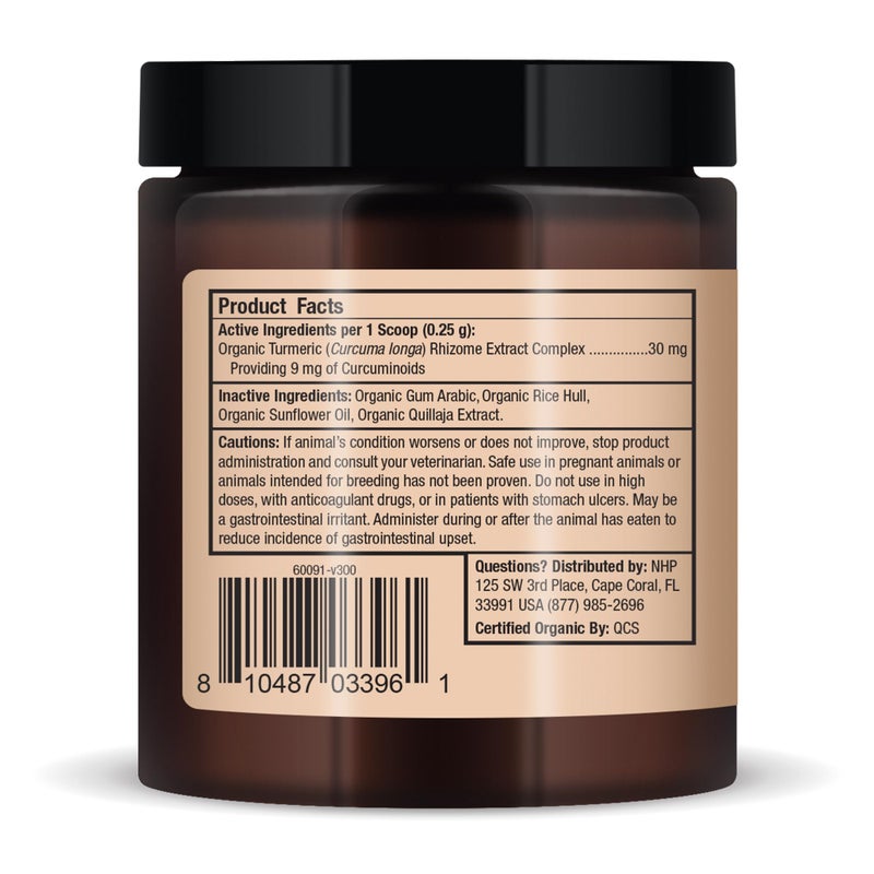 Dr. Mercola Bark & Whiskers Organic Curcumin, 2.64 Oz. (75 g), 300 Scoops, Promotes Mobility & Joint Health, Veterinarian Formulated, Non-GMO, Certified USDA Organic, Dr. Mercola - Image 3