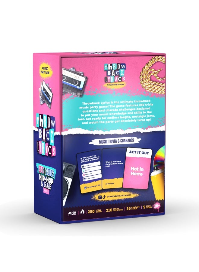 NIBEMINENT Hip-Hop and R&B cards from the 1990s and 2000s, completing lyrics and word guessing games with playlists and stickers - Image 3