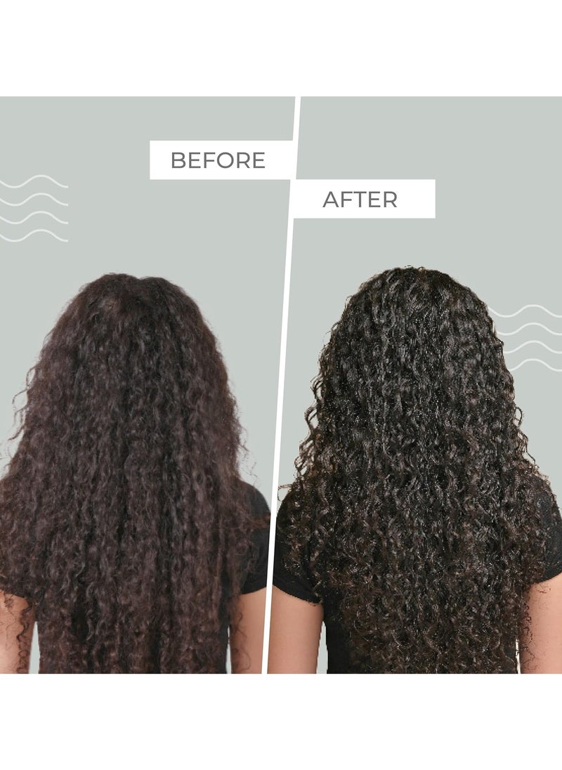 Ashba Botanics Curl Moisture Milk For Very Dry, Frizzy, Damaged, Curly & Wavy Hair | Leave In Cream with Moringa, Argan & Shea Butter For Deep Moisture, Frizz Control & Shine - 50ml  - Image 4