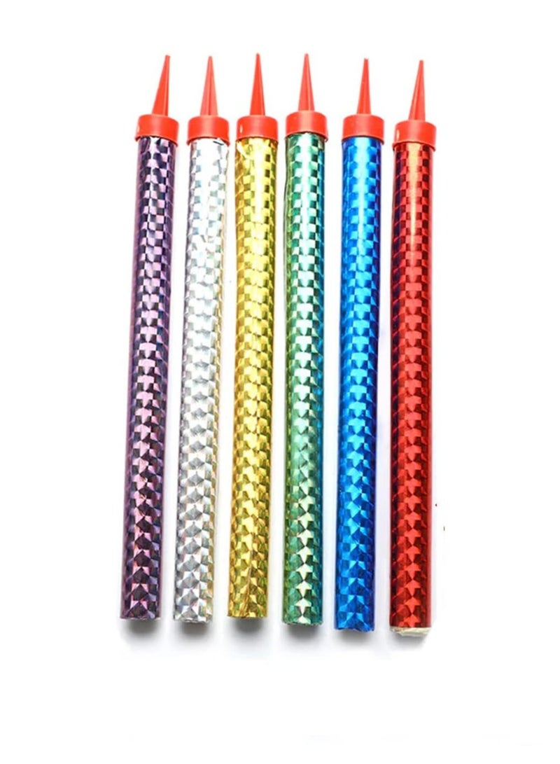 Sparkling Candle Set: 6 sparkling fountain candles to brighten up birthdays and special occasions (12 cm). - Image 5