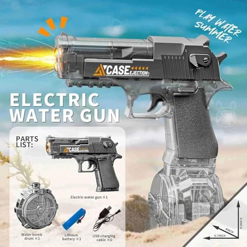 Amitasha Electric Water Gun for Kids Automatic Holi Pichkari Pistol for Boys Girls Age 3 Years Above with Large Capacity Water Tank and Rechargeable Battery - Image 3