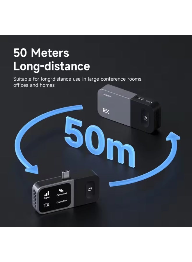 Hagibis Wireless USB C Transmitter and Receiver Kit HDMI Video Extender Mirroring Dongle for Phone Tablet Laptop Monitor Samsung - Image 5