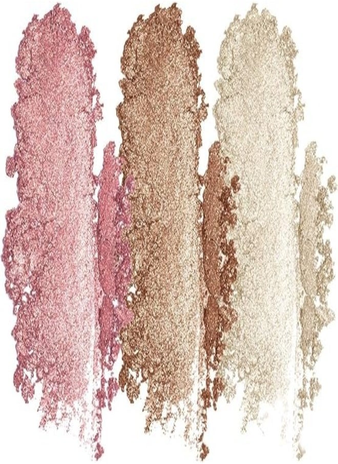 Milani Spotlight Face & Eye Strobe Palette - Candle Light 02 , 5g – Multi-Use Highlighter Palette for a Radiant, Lit-From-Within Glow