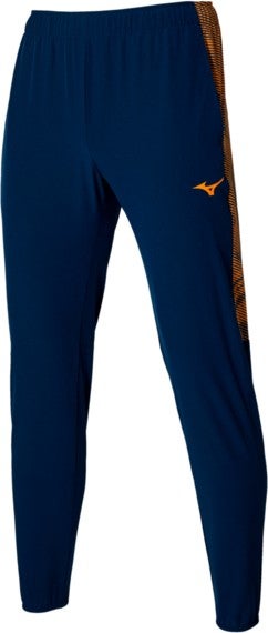 Mizuno Charge Printed Pant Men's Tracksuit Bottoms Navy Blue Orange  - Image 1