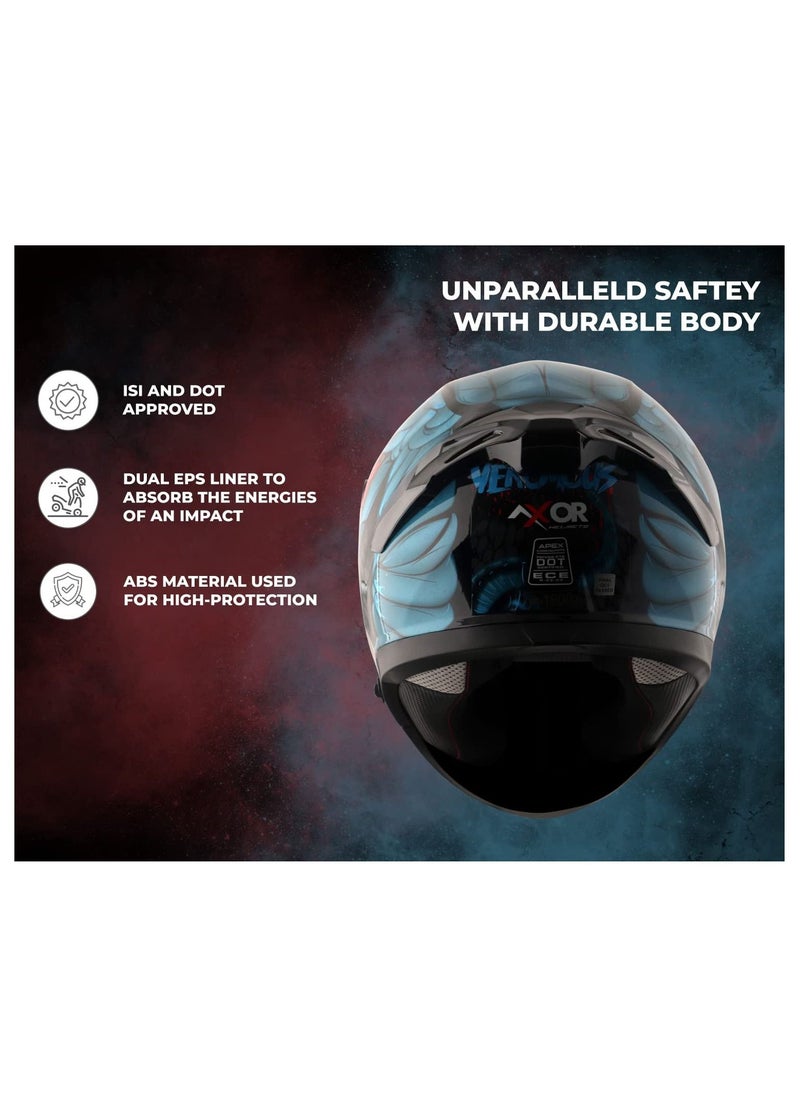 AXOR - AXOR HELMET APEX VENOMOUS Black Blue - Image 1
