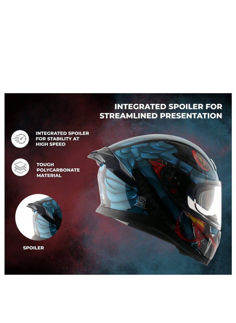 AXOR - AXOR HELMET APEX VENOMOUS Black Blue - Image 1
