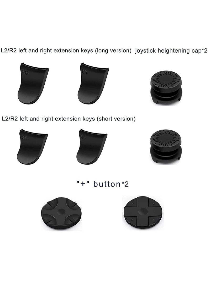 KASTWAVE - Accessories Kit Bundle for PS5 Compatible with DualSense Controller, Thumb Grips Sticks Joystick + L2 R2 Trigger Extender+D-pad Button for Playstation 5 Controller, Anti-Slip Replacement Parts - Image 1