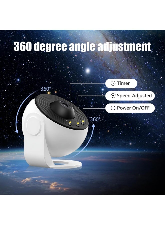 مصباح ليلي بروجكتور مجرة ونجوم بلانيتاريوم 13 في 1 مع 13 قرص عرض عالي الدقة، دوران 360°، مصباح LED لغرفة الرضع والأطفال - Image 5