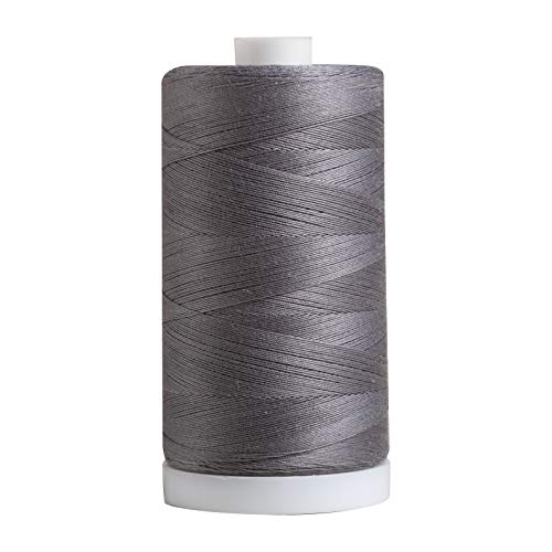 Connecting Threads Gray 100% Cotton Thread for Sewing, Quilting, and Crafting - 50-Weight - 1200 Yard Large Spool (Grey) - Image 2