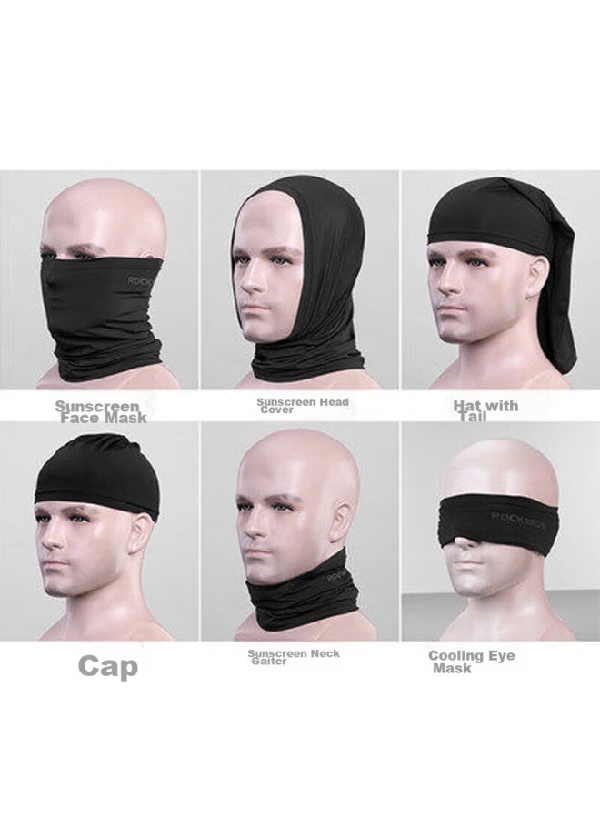 Rockbros Sun Protection Balaclava Cycling Face Mask Bicycle Helmet For Men And Women, Spring And Summer Outdoor Full Face Dust-proof Breathable, Linen Gray - Image 3
