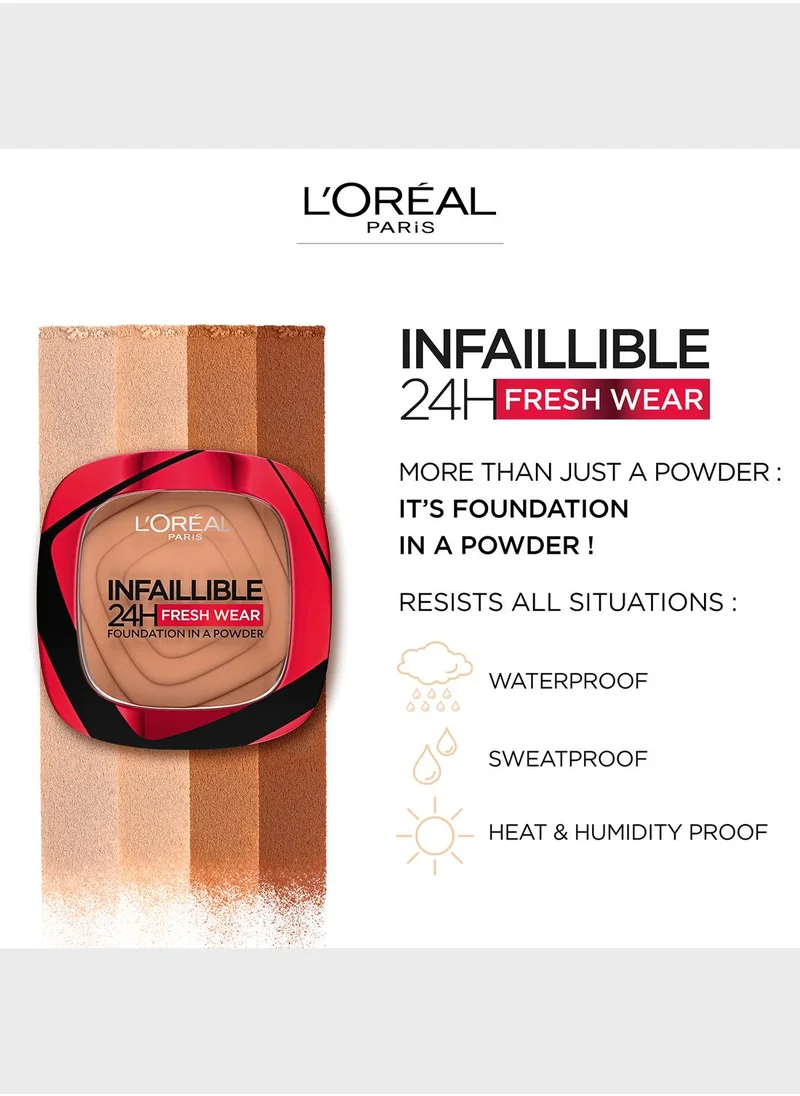 L'OREAL PARIS Infallible 24Hr Freshwear Powder Foundation 120 Warm vanilla