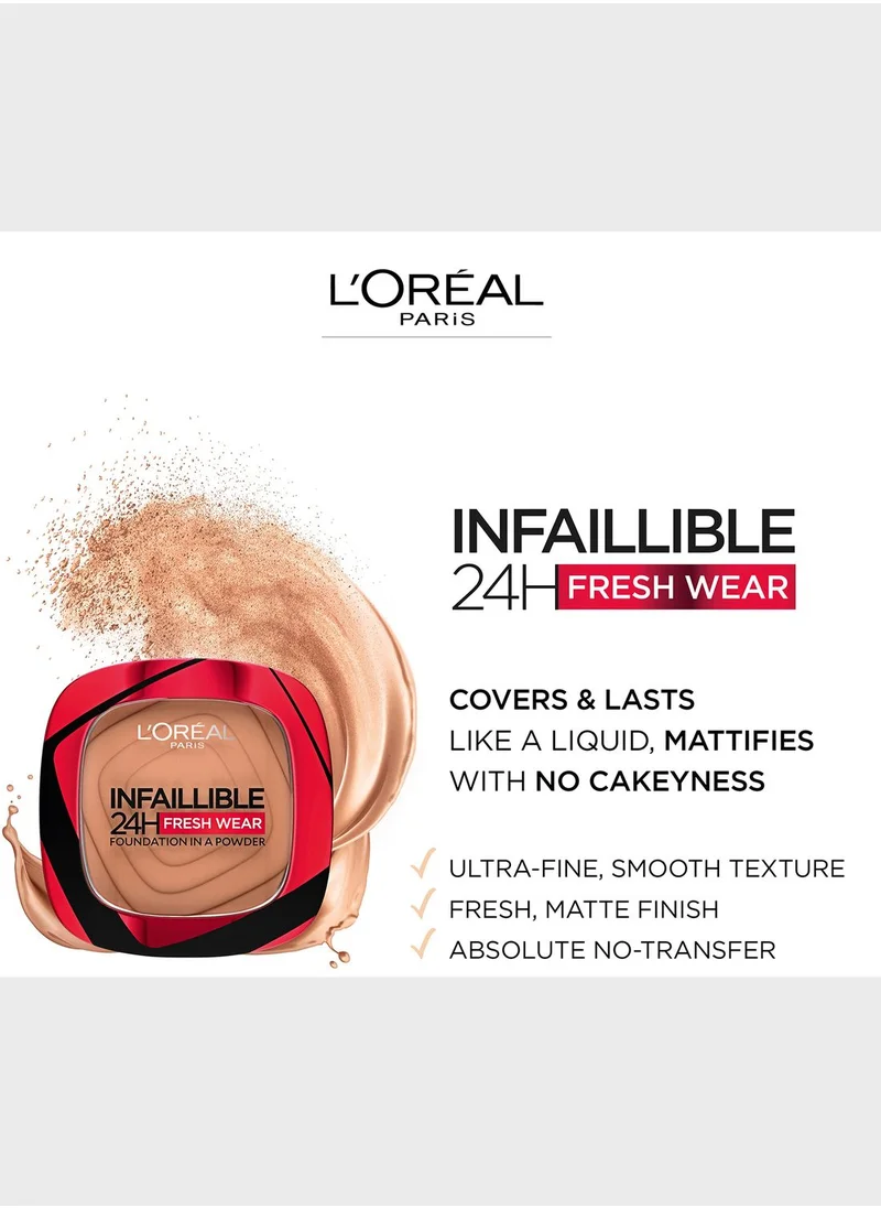 L'OREAL PARIS Infallible 24Hr Freshwear Powder Foundation 120 Warm vanilla