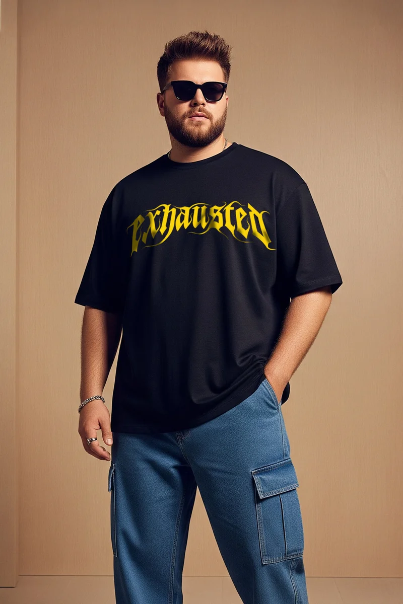 فيردو Veirdo Men’s Oversized , Plus Size  & Regular Fit T-Shirt | Premium Cotton Casual Tee