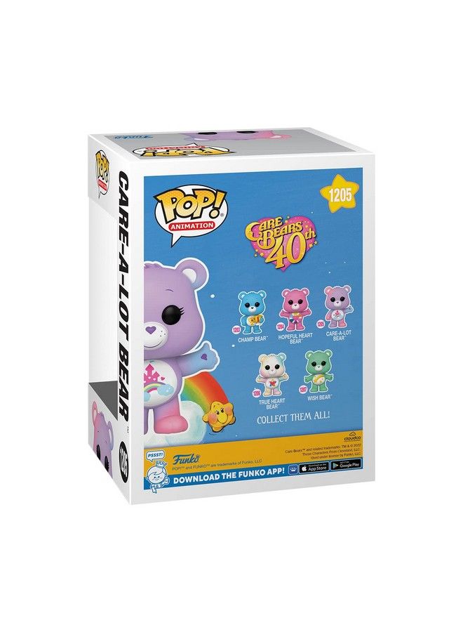 Funko Pop! Animation: Care Bears 40Th Anniversary Care A Lot Bear With Translucent Glitter Chase (Styles May Vary) - Image 4