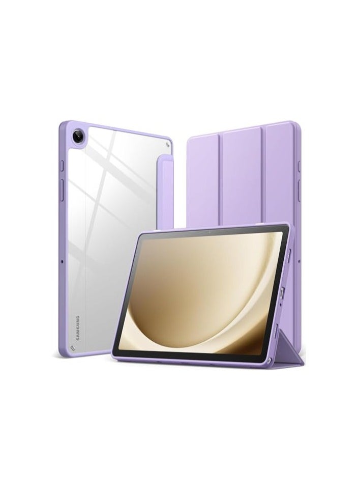 Compatible with Galaxy Tab A9 Plus Tablet 11 Inch 2023 Case, Clear Back Cover with Auto Wake for Samsung Tab A9+ Tablet 2023 (Lavender)