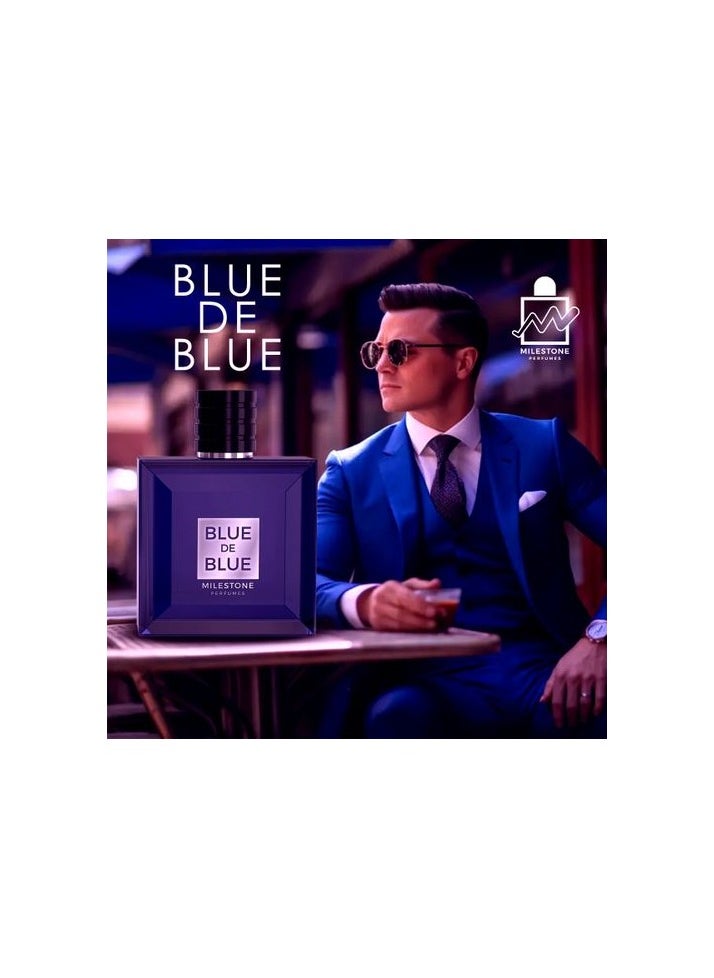 Milestone Blue De Blue EDP For Men 100ml  - Image 4