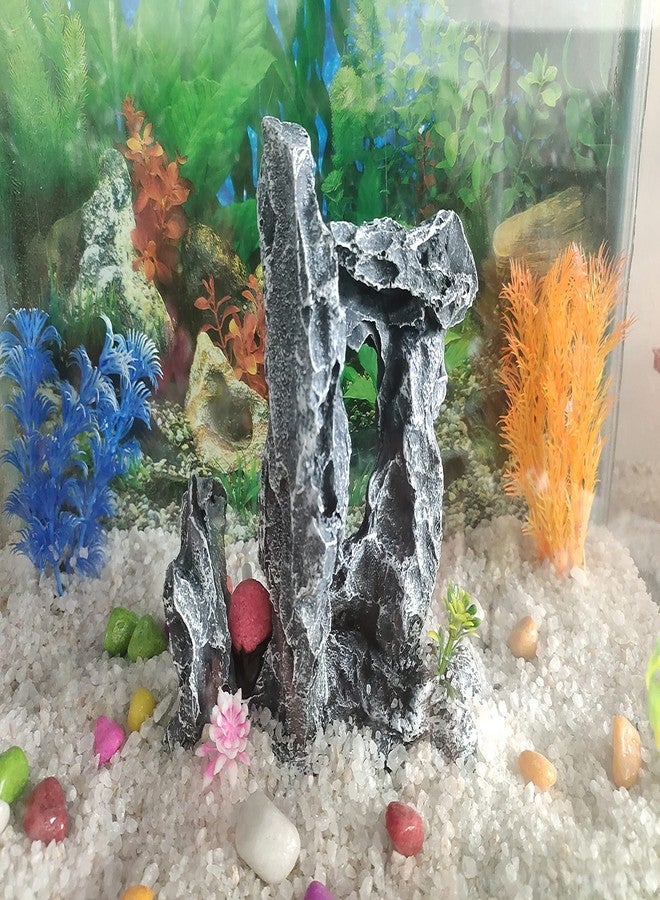 Mistletoe Natural-Looking Rock Stand Stone Aquarium Decoration | Safe Resin Material, Realistic Underwater Landscape for Fish Tank (16cm x 16cm x 8cm) - Image 5