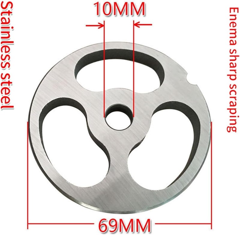 12 Type Replaceable Meat Grinder Orifice Plate 3-20mm Stainless Steel Disk Mechanical Enema Parts(12 3holes) - Image 2