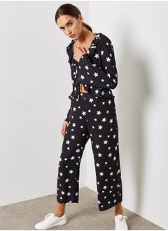 Oh My Love Printed Tie Front Crop Top  - Image 4
