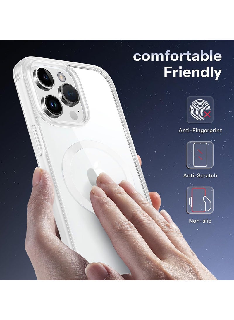TEAM LUXURY iPhone 12/12 Pro Case Cove with MagSafe, [Oil-Proof] [Non-Yellowing] Magnetic Clear Slim Phone Case Bumper Thin Cover for Apple iPhone 12/12 Pro 6.1 inch - White  - Image 5