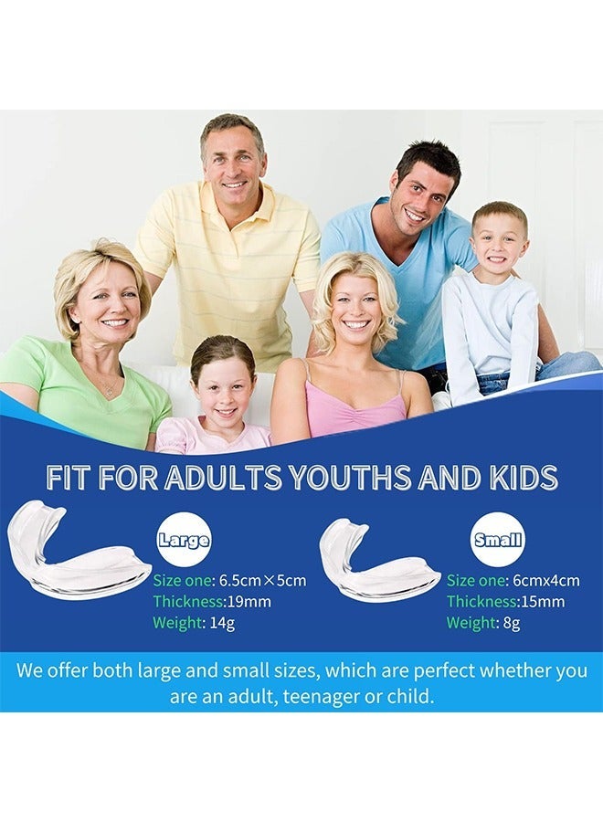 HaLunhi Mouth Guard for Clenching Teeth at Night, Night Guards for Teeth Grinding, Mouth Guard for Grinding Teeth at Night, Reusable Teeth Grinding Mouth Guard, Mouthguards for Grinding of Teeth (4 Piece Set) - Image 5