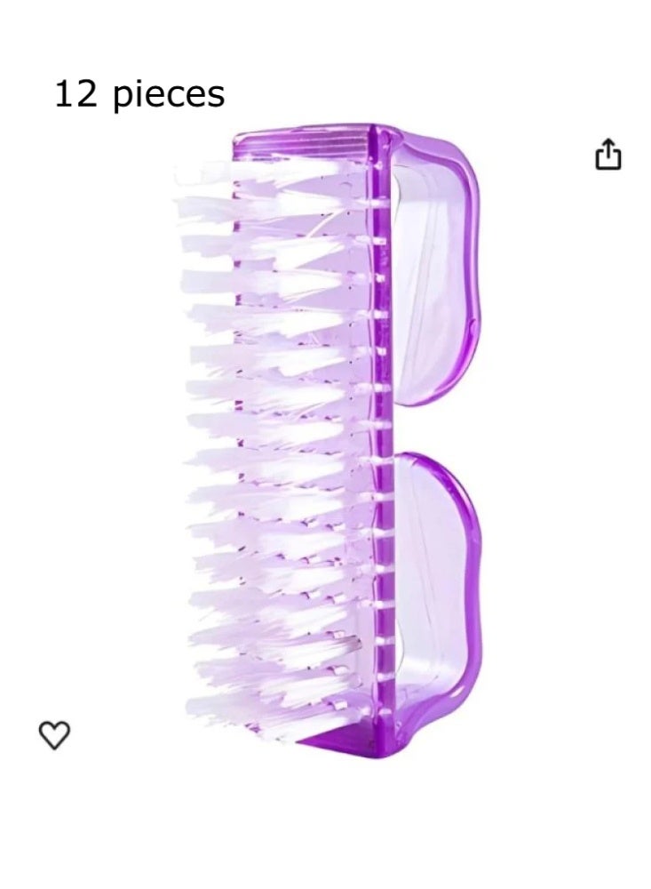 Salon System Manicure and Pedicure Brush, 12 Pieces, Purple