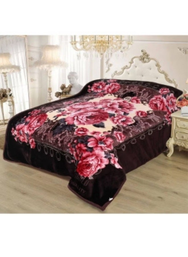SMART HOME Soft and warm heavy winter blanket with a comfortable silky feel, double bed blanket measuring 200X240 cm and weighing 6 kg, super soft double layer blanket made of high quality materials - Image 1