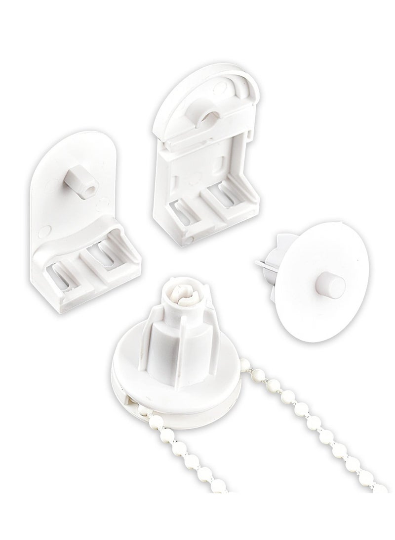 Roller Blind Fittings 25mm Child Safe Plastic Spare Roller Blind with 3m Roller Blind Chain Durable and Versatile Replacement Repair Kit for Windows for Curtain Rods or Roller Blind Brackets - Image 1