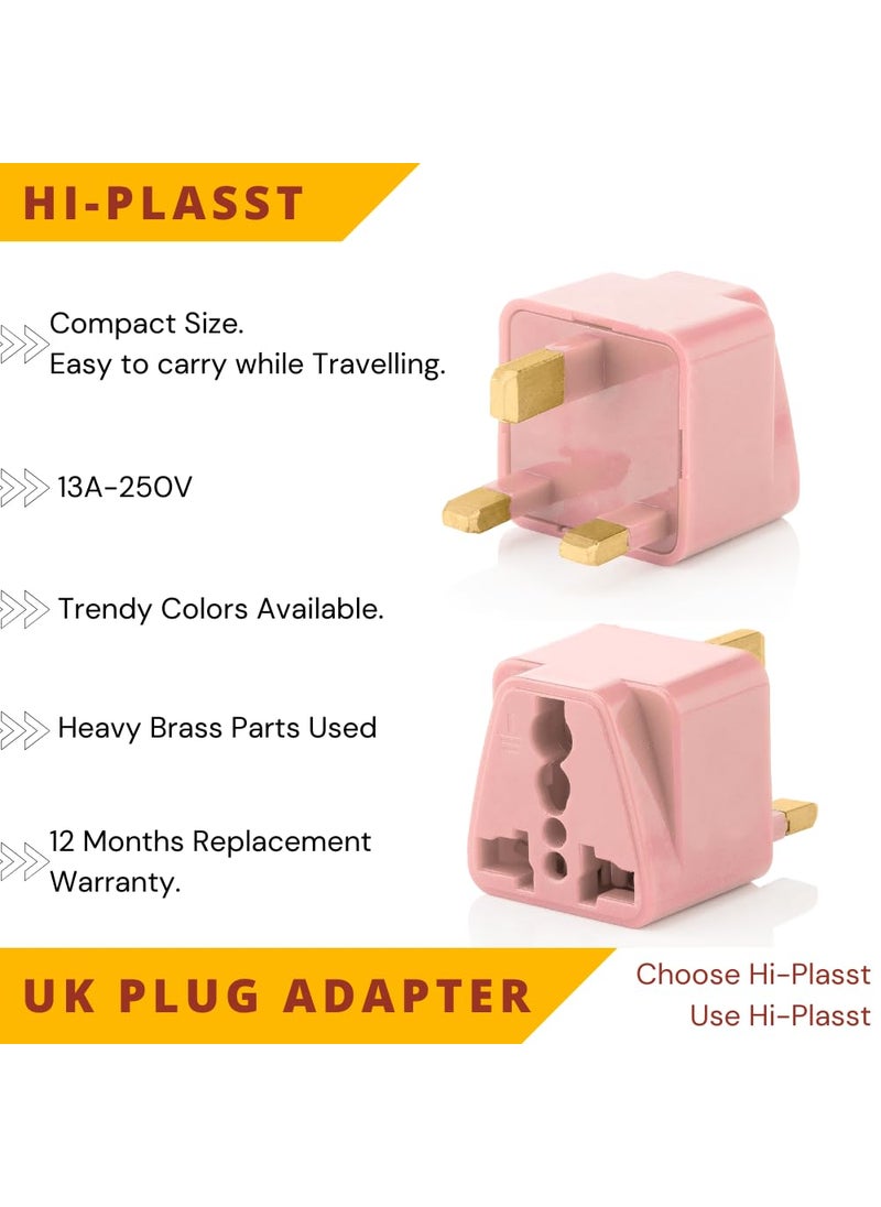 HI PLASST PINS N PLUGS HiPLASST India to UK Adapter Plug Pack of 1 GType Power Plug for London Converter for England Dubai Hong KongSingapore Ireland Wales Scotland Adaptor for Charging Laptop Camera Phone  - Image 4