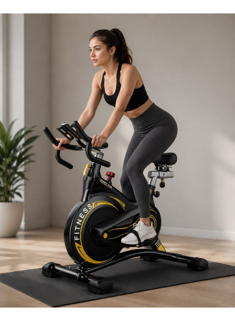 My Life Fitness AM980 Yellow Indoor Exercise Bike - Image 1