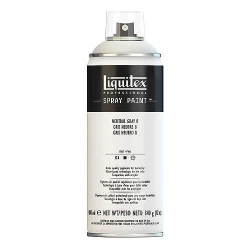 Liquitex Professional Spray Paint, 12-oz (400ml), Neutral Grey 8 - Image 1