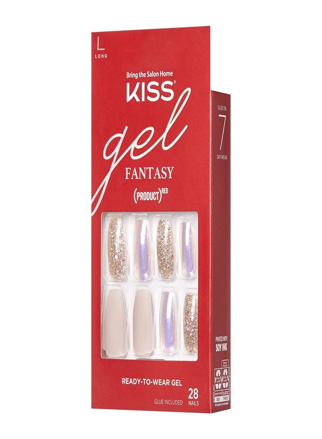 KISS Gel Fantasy Ready-to-Wear Nails, (PRODUCT) RED - Give - Image 2