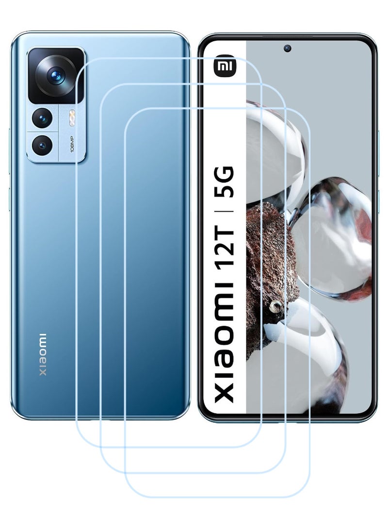 ACLIX 3 Pieces Antistatic ESD Dustproof Premium Quality High Definition Clear Tempered Glass Screen Protector Designed For Xiaomi 12T - Image 1