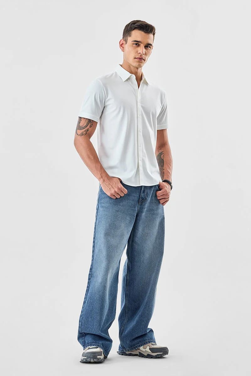 SNITCH White Regular Fit Shirt