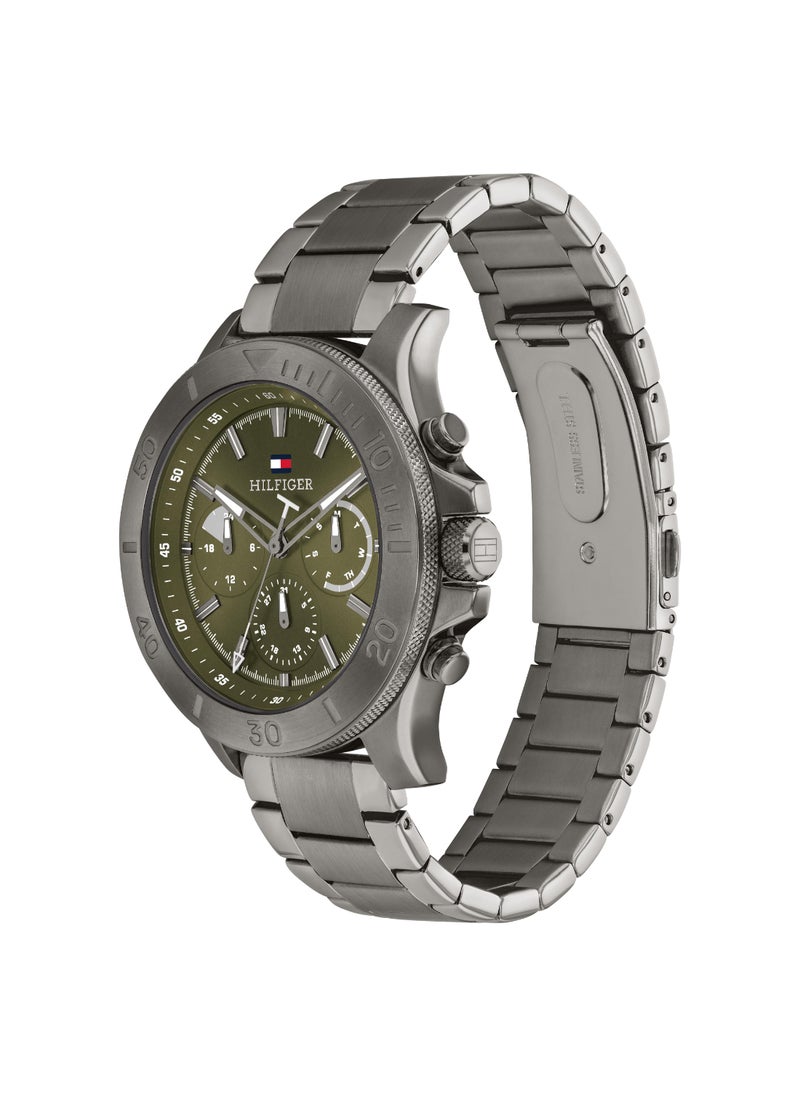 TOMMY HILFIGER - ساعة رجالية دائرية أنالوج بعلبة خضراء - 1792115 - Image 1