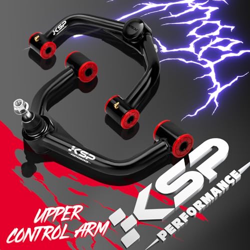 KSP PERFORMANCE KSP 2-4inch Upper Control Arms for Silverado 2500HD 3500HD 2011-2019, Adjustable Tubular A-Arms Replacement Factory/Stock Arms After 2-4" Lift for 2011-2019 Sierra 2500HD 3500HD, Package of 2 (Black) - Image 5