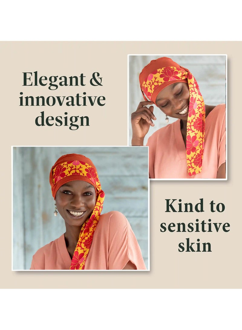 Rung Yanna Brick Lotus Florenza Silk Scarf for Ladies  - Image 1